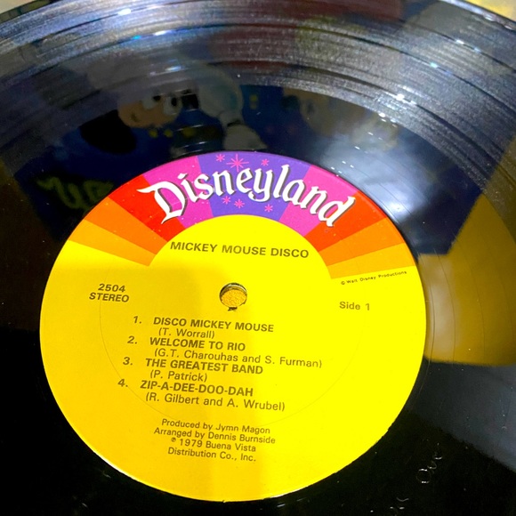 WALT DISNEY VTG 1979 MICKEY MOUSE DISCO COLLECTIBLE DISNEYLAND VINYL RECORD 2504 - Picture 15 of 16